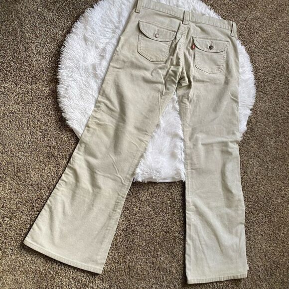 Levi’s Low Slouch Stretch Corduroy Pants Bootcut Size 11 JR Y2K Contemporary - Picture 2 of 10